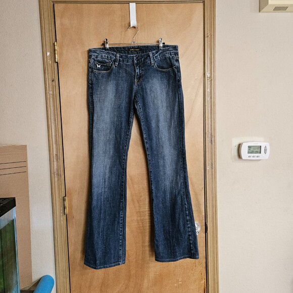 Anoname Jeans 31 Blue Wash Embroidered Pockets - Picture 1 of 7